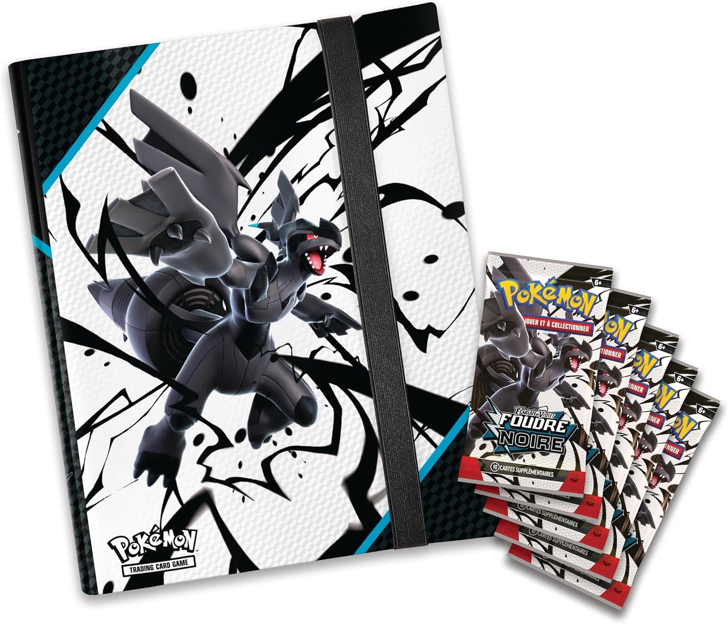Collection classeur  – Foudre Noire (classeur Zekrom et 5 boosters)